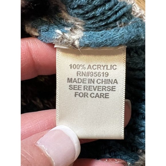 John Paul Richard Grey Striped Boatneck Sweater Boxy Size‎ PXL Acrylic - Picture 8 of 9